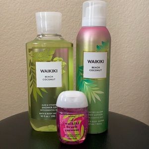 Bath and Body Works Waikiki Beach Coconut set